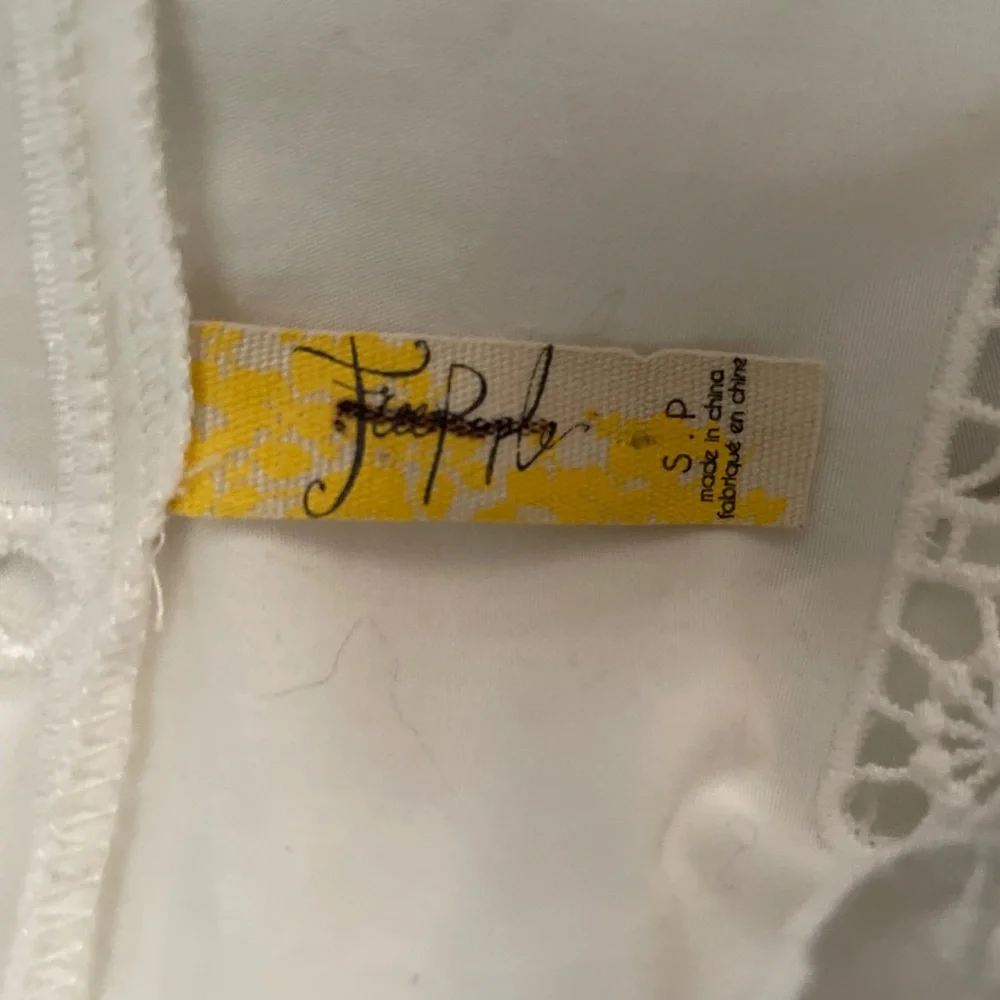 Free People White cotton blouse  S